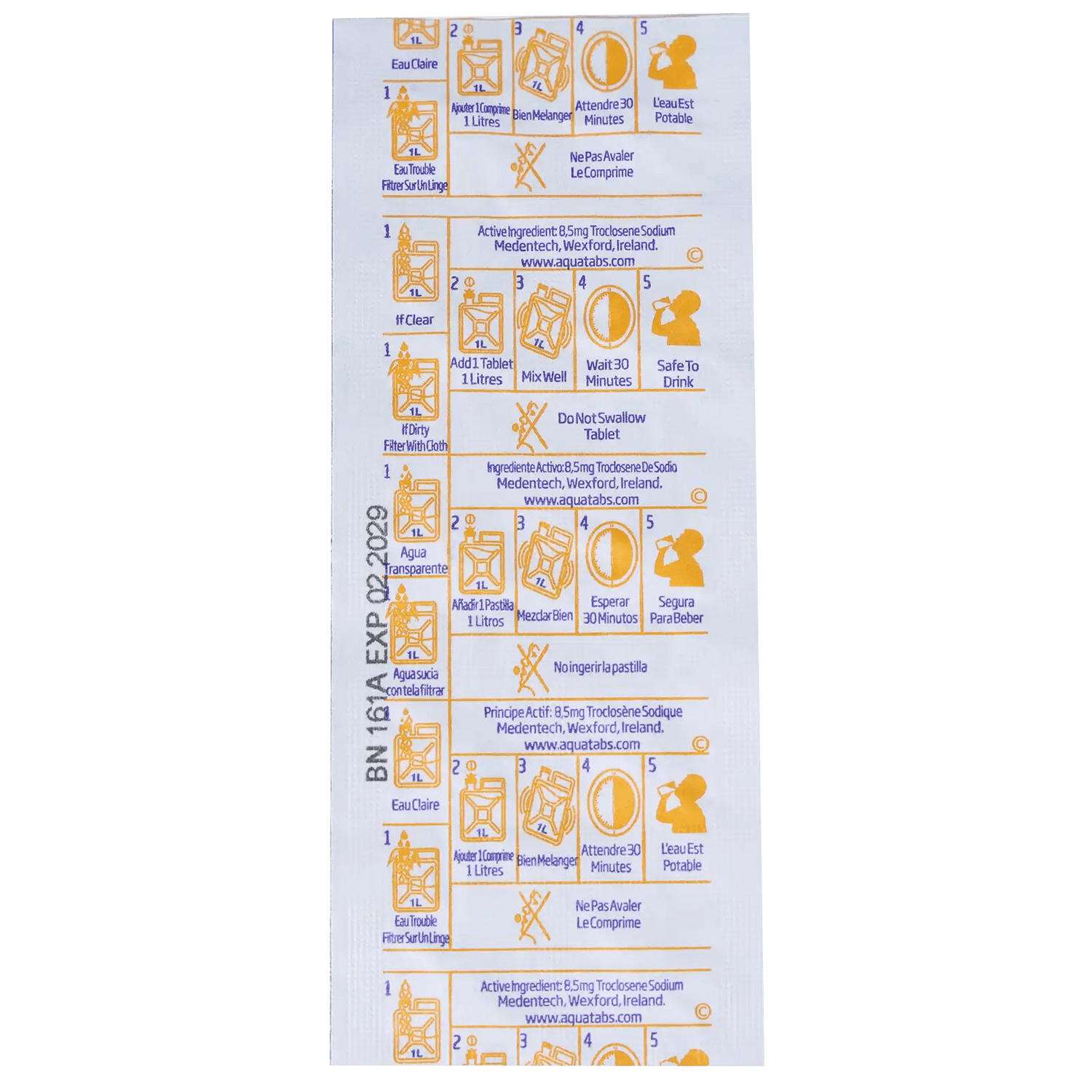 Aquatabs waterzuiveringstabletten 50 stuks - Goedvoorbereid.nl