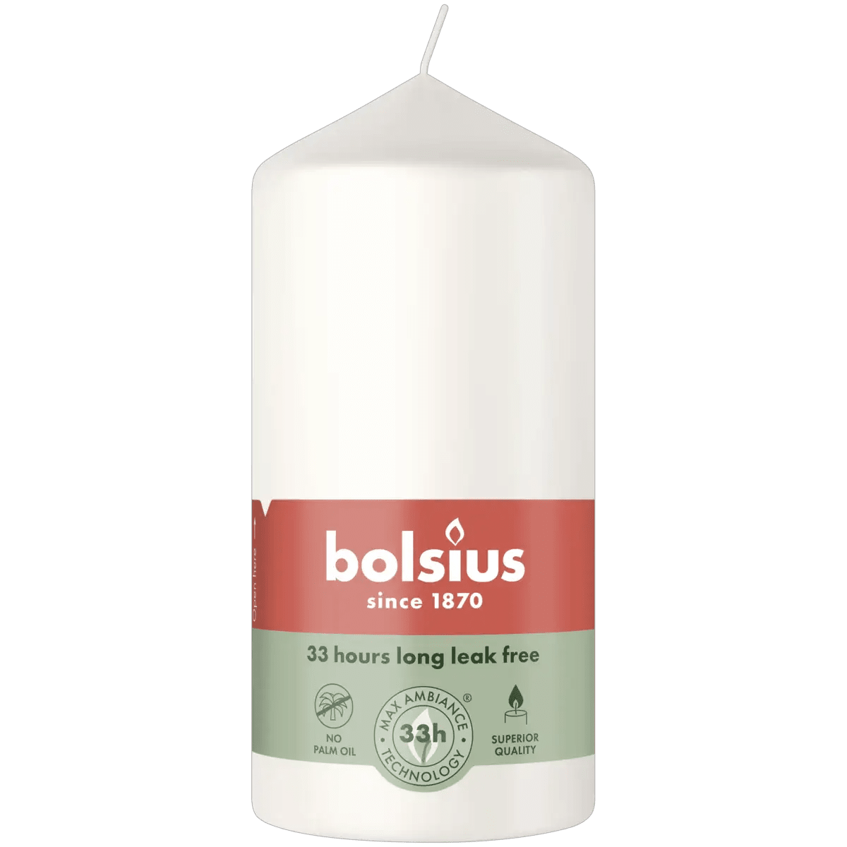 Bolsius Stompkaars 120/58 Cloudy White - Goedvoorbereid.nl