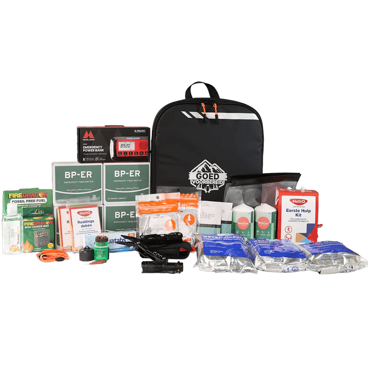 Goedvoorbereid.nl Noodpakket Essential - Goedvoorbereid.nl