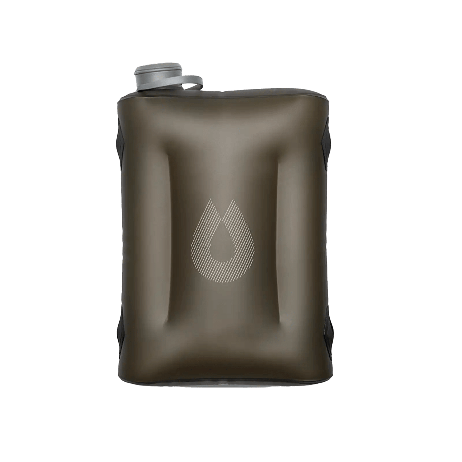HydraPak Seeker 4L opvouwbaar waterreservoir - Mammoth Grey - Goedvoorbereid.nl