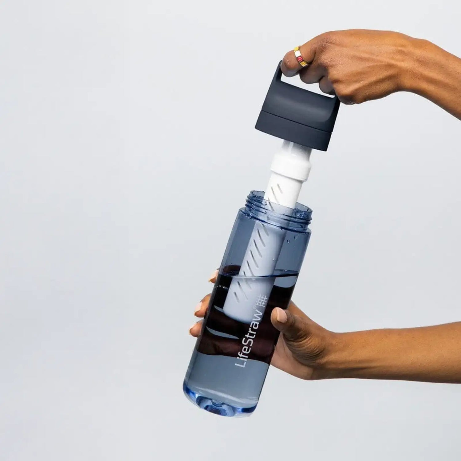 LifeStraw Go 2.0 Water Filter Fles 1L Transparant kunststof - Goedvoorbereid.nl