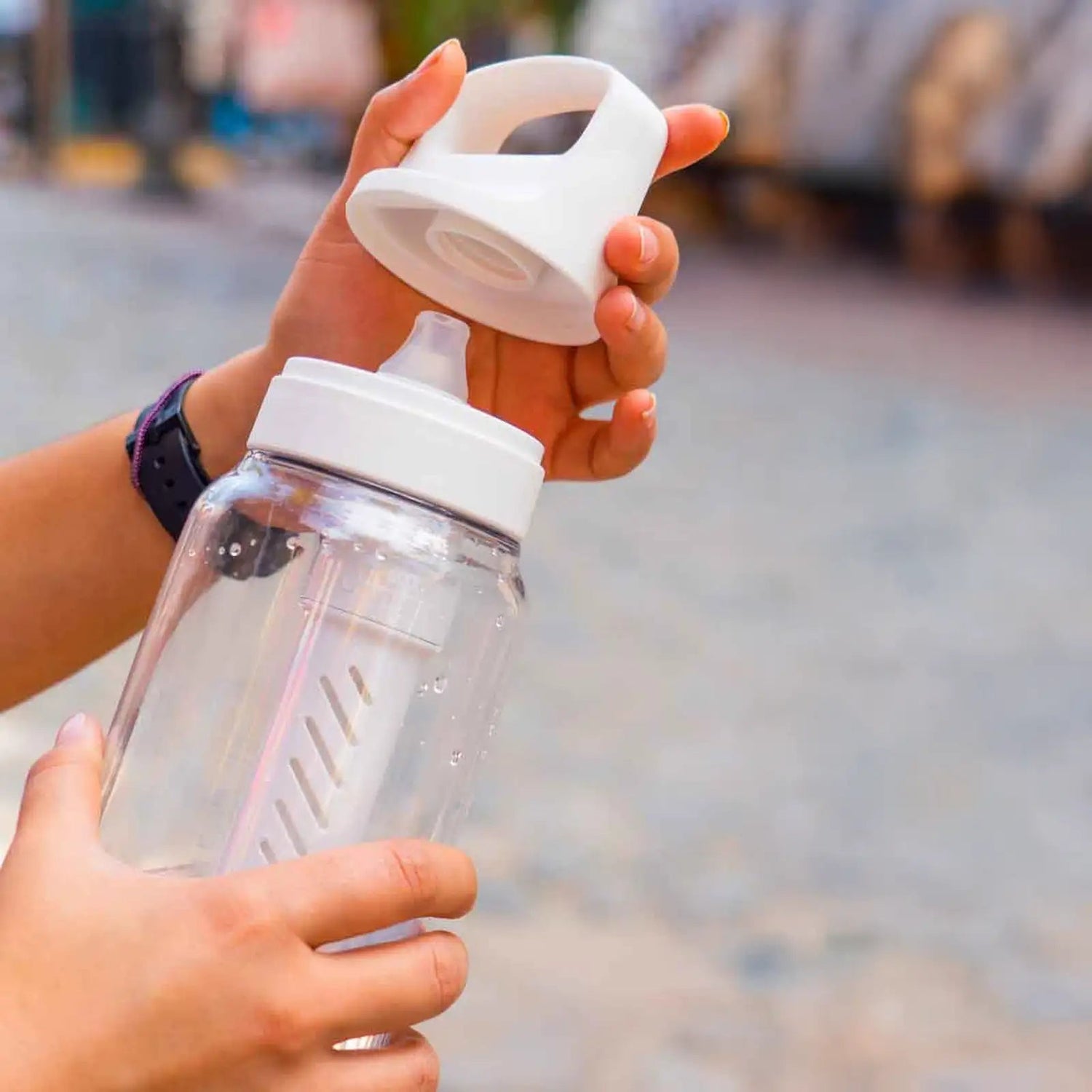 LifeStraw Go 2.0 Water Filter Fles 1L Transparant kunststof - Goedvoorbereid.nl