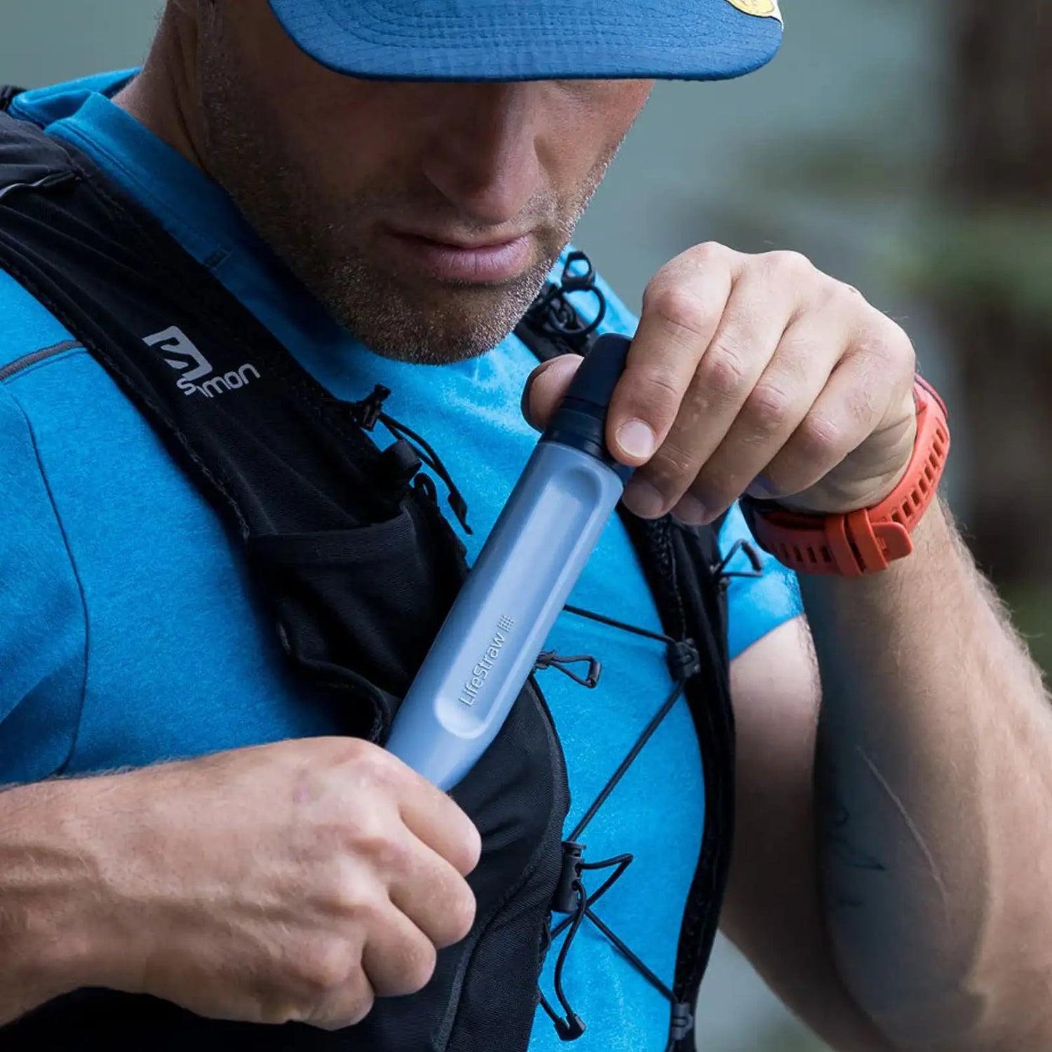 LifeStraw Peak Series Personal Water Filter 'Straw' Blauw - Goedvoorbereid.nl