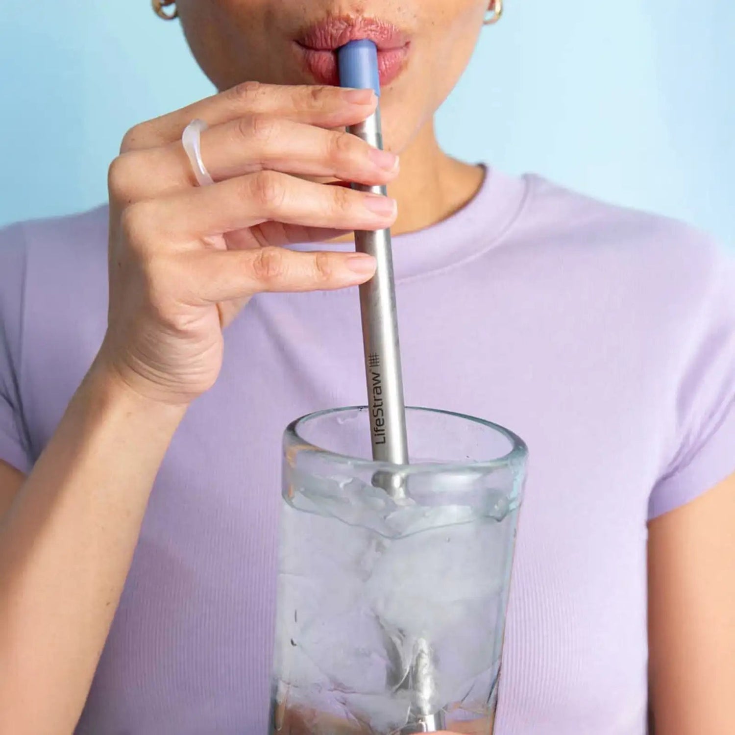 LifeStraw Sip waterfilter rietje stormy blue incl. opberghoesje - Goedvoorbereid.nl