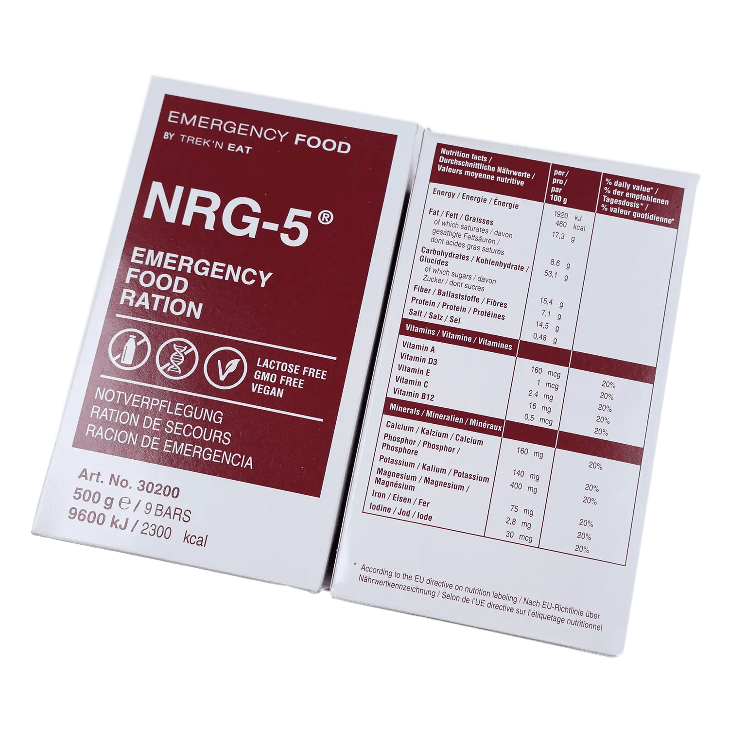 NRG - 5 Noodrantsoen doos 24x500 gram - Goedvoorbereid.nl