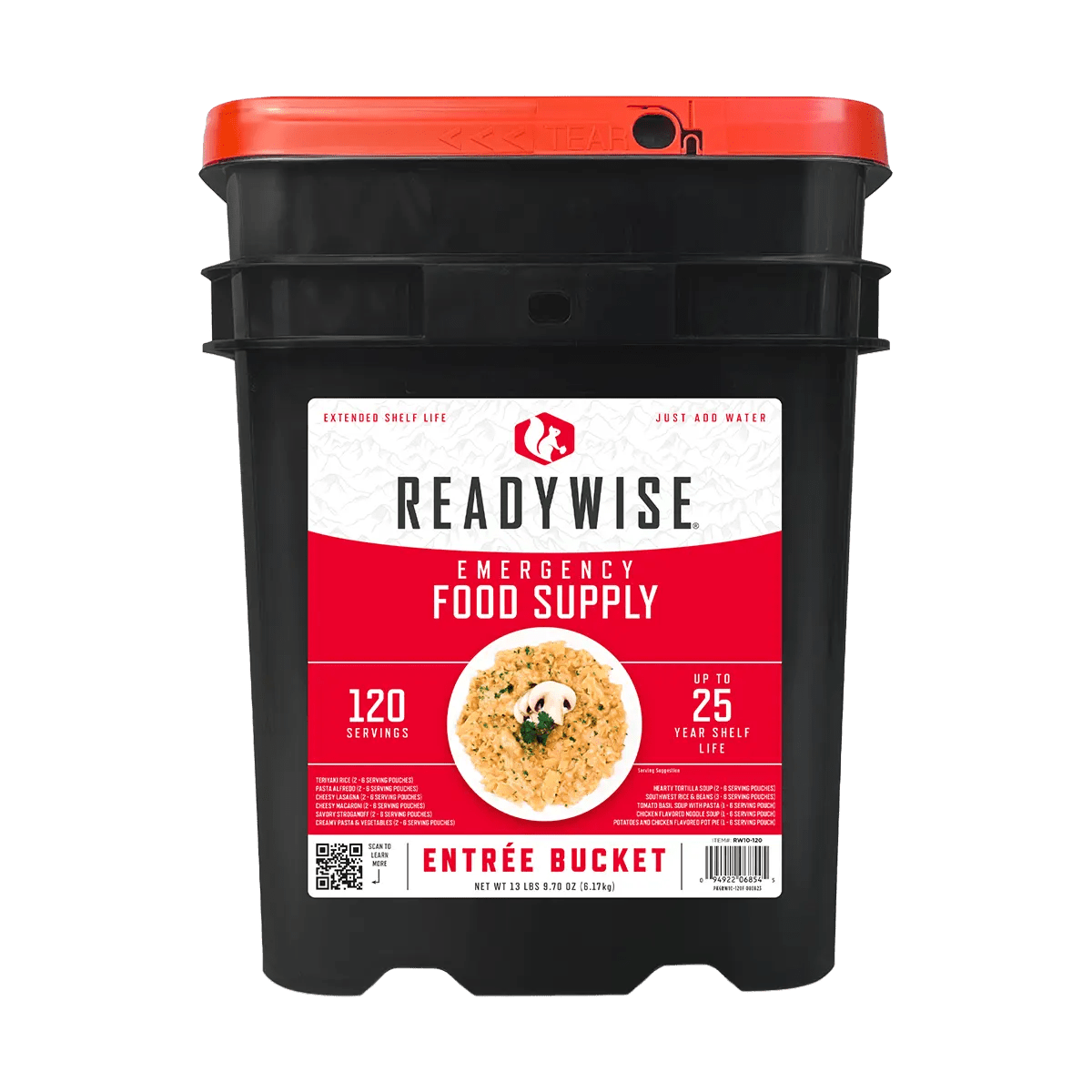 ReadyWise Noodrantsoen Hoofdmaaltijden - 120 Porties 13 dagen - Goedvoorbereid.nl