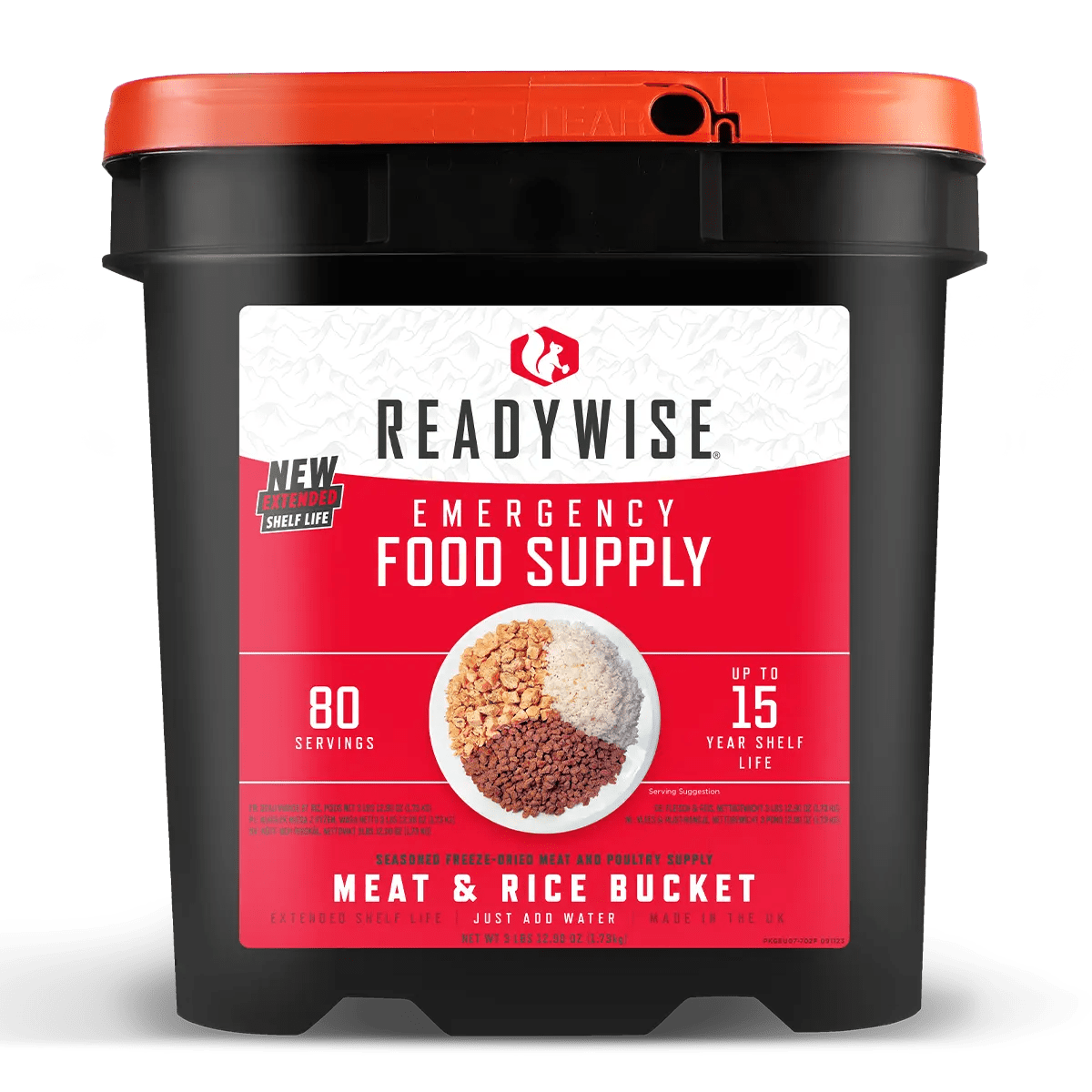 ReadyWise Noodrantsoen Vlees & Rijst - 80 Porties 13 dagen - Goedvoorbereid.nl