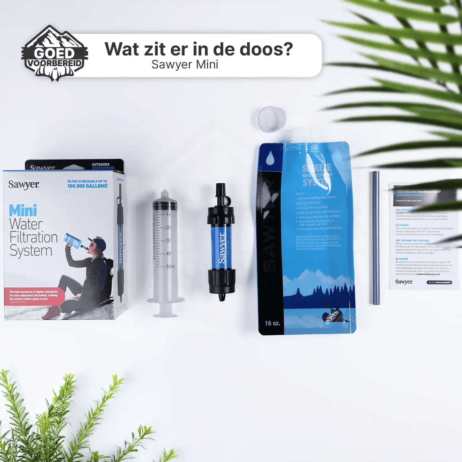 Sawyer Mini SP103 Waterfilter (Oranje) - Goedvoorbereid.nl