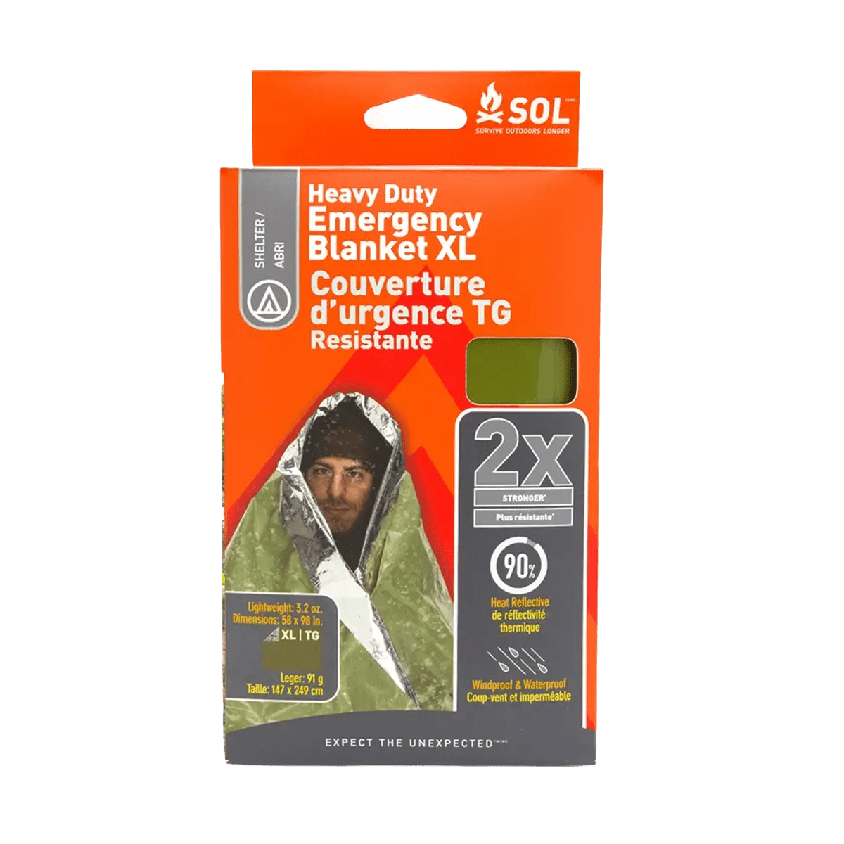 S.O.L. Emergency Blanket XL Heavy Duty - Goedvoorbereid.nl