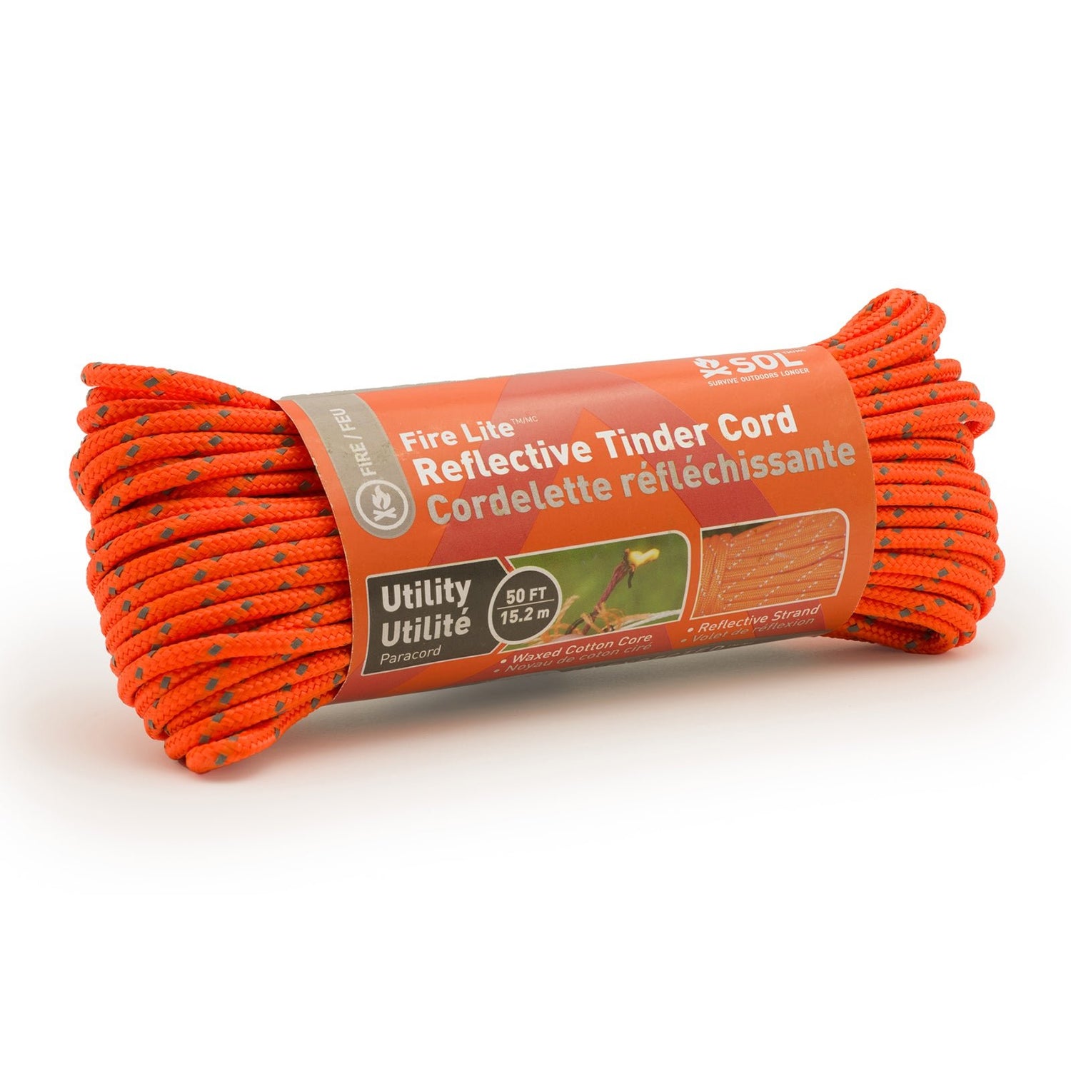 S.O.L. Fire Lite Tinder Utilitycord 15,2m - Goedvoorbereid.nl