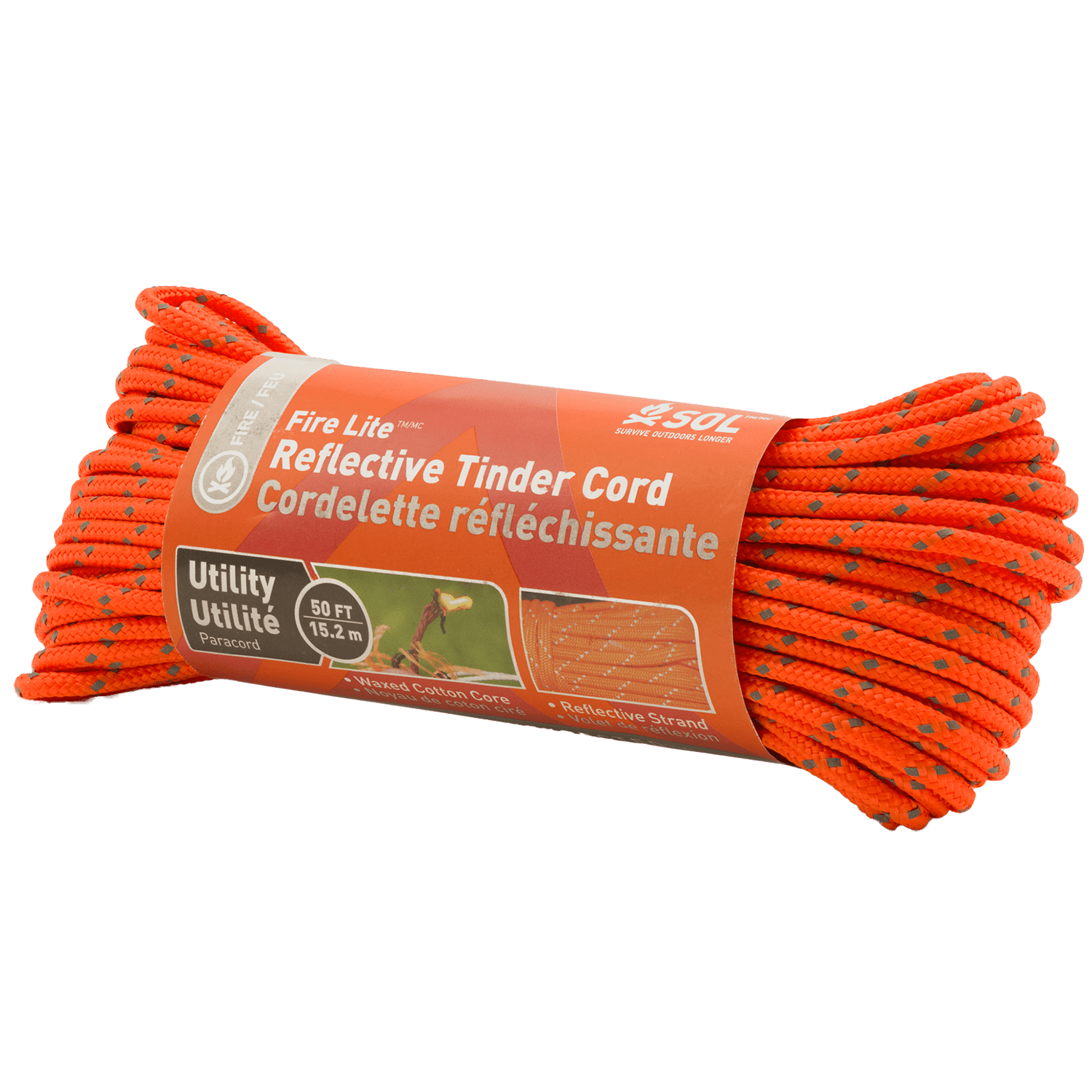 S.O.L. Fire Lite Tinder Utilitycord 15,2m - Goedvoorbereid.nl