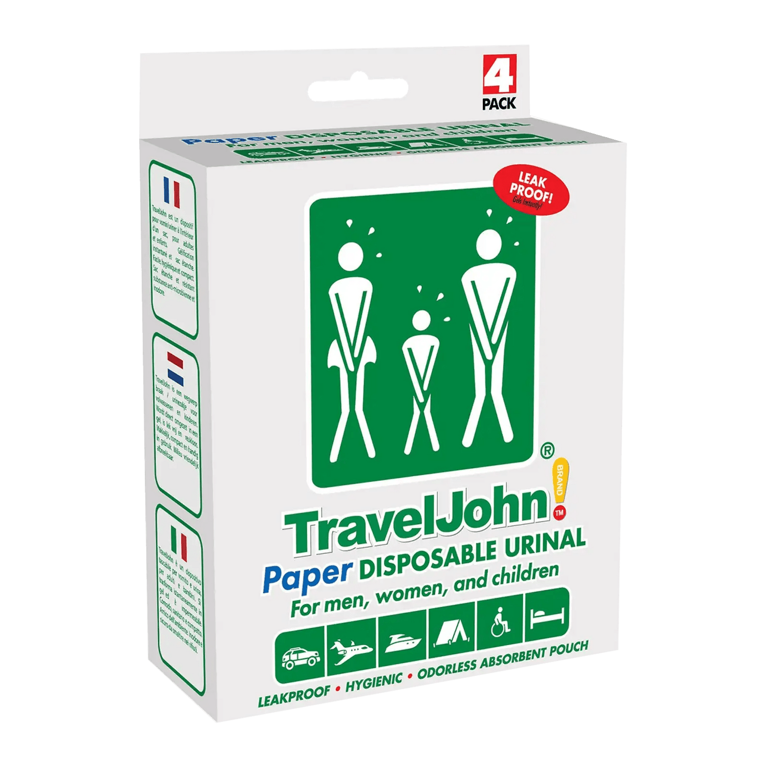 TravelJohn plaszakjes 4 stuks - Goedvoorbereid.nl