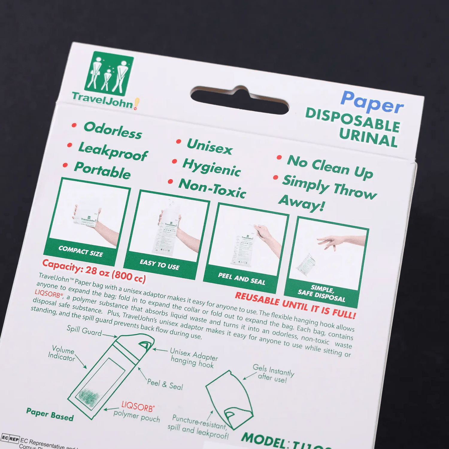 TravelJohn plaszakjes 4 stuks - Goedvoorbereid.nl