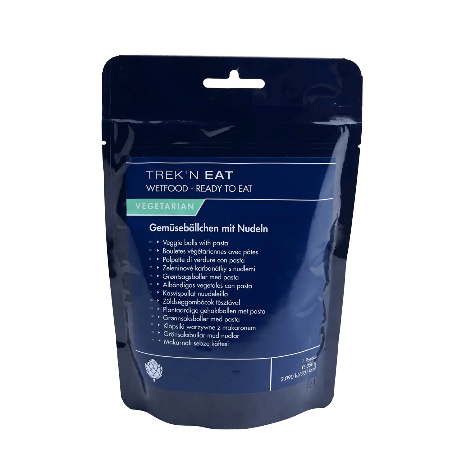 Trek 'n Eat RTE Series - Plantaardige gehaktballen met pasta 350g - Goedvoorbereid.nl