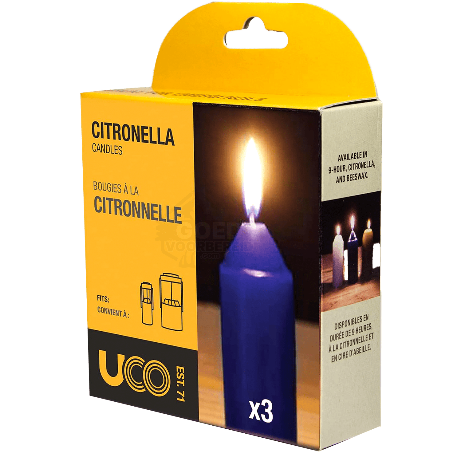 UCO Citronella Kaarsen - Goedvoorbereid.nl
