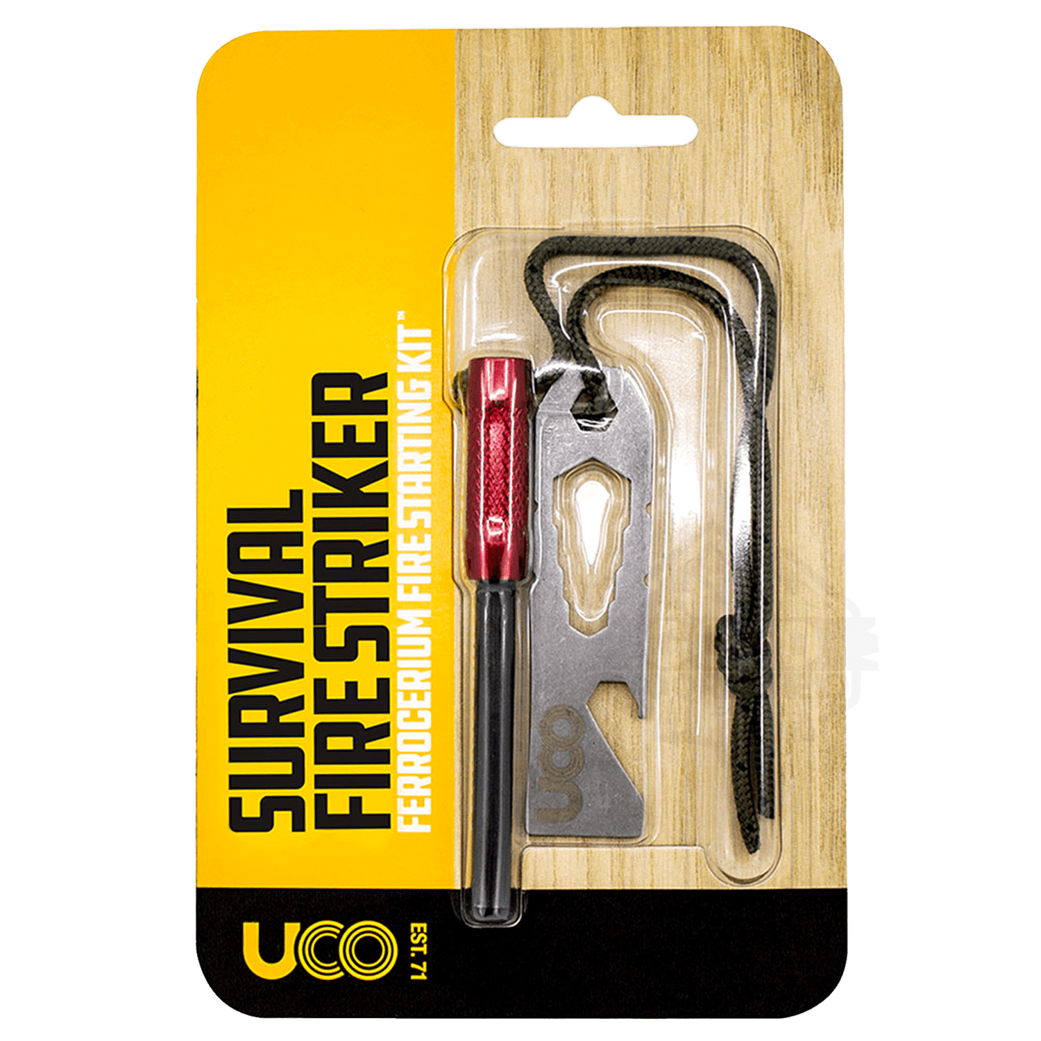 UCO Survival Fire Striker Rood - Goedvoorbereid.nl
