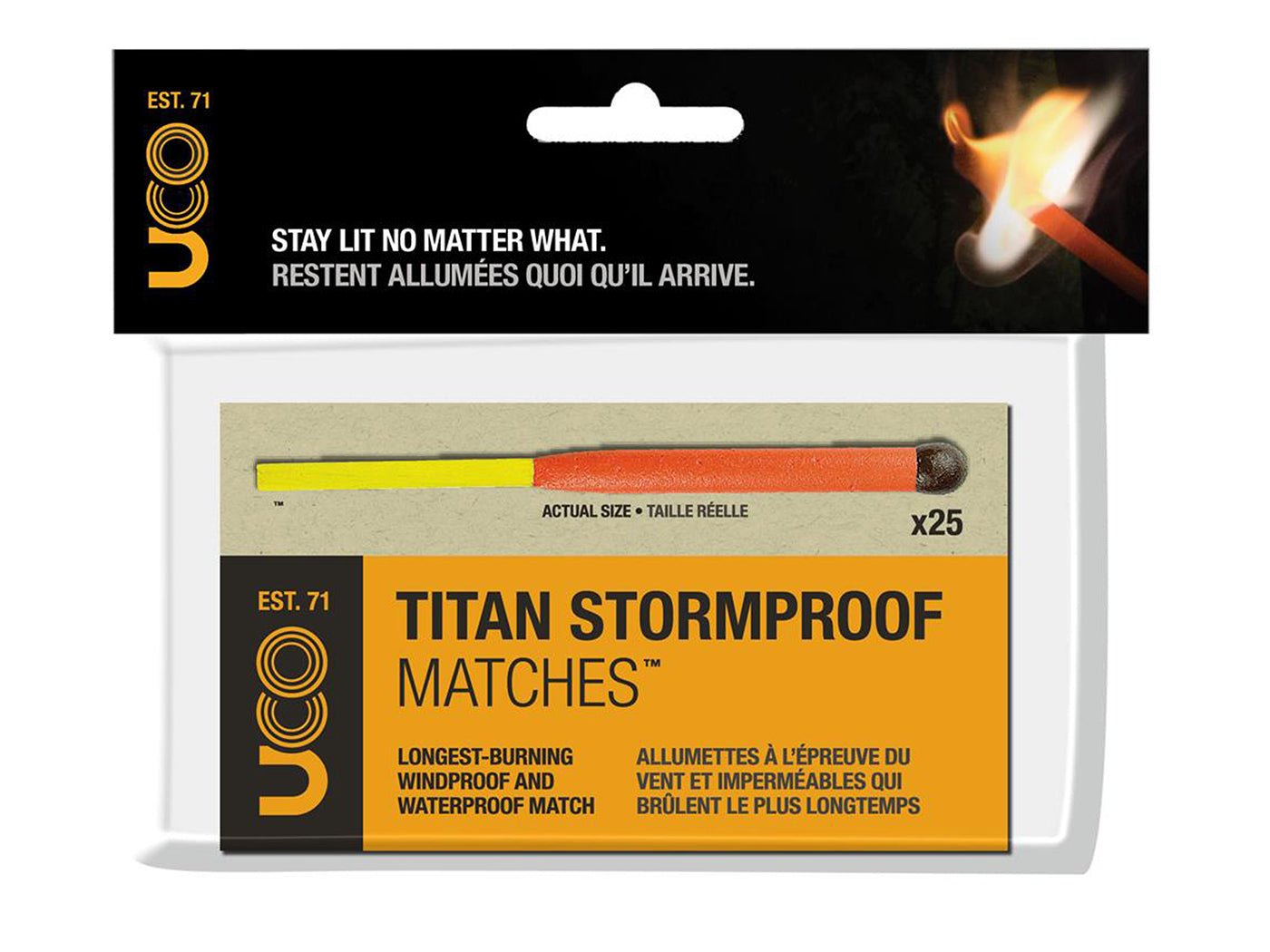 UCO Titan Stormproof Match Refil Kit (Storm Lucifers x25) - Goedvoorbereid.nl