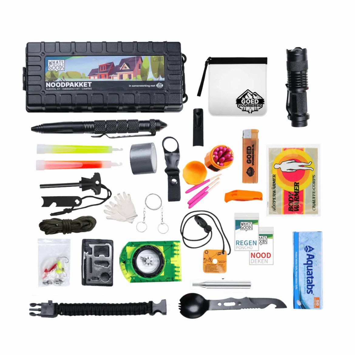 What's Goods Survival noodpakket all - in - one - Goedvoorbereid.nl