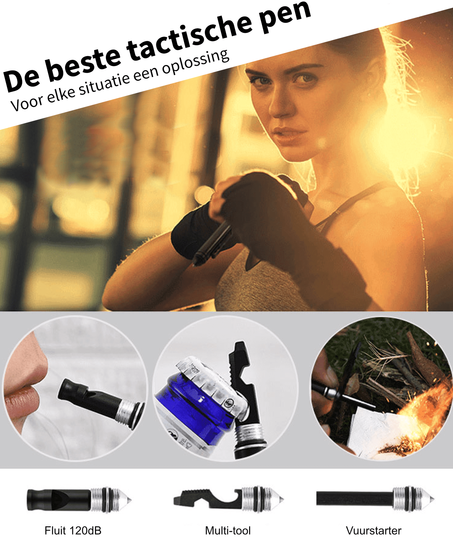 What's Goods Tactical pen All - in - 1 incl. geschenkdoos - Goedvoorbereid.nl