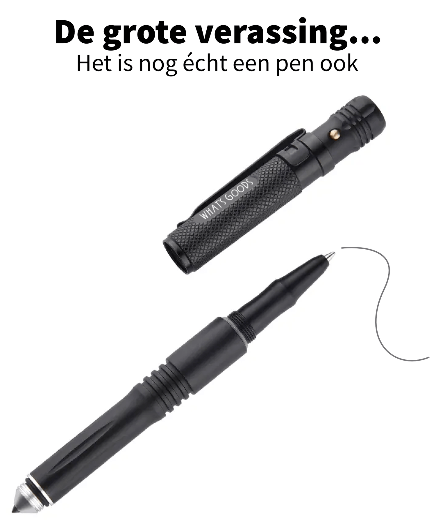 What's Goods Tactical pen All - in - 1 incl. geschenkdoos - Goedvoorbereid.nl