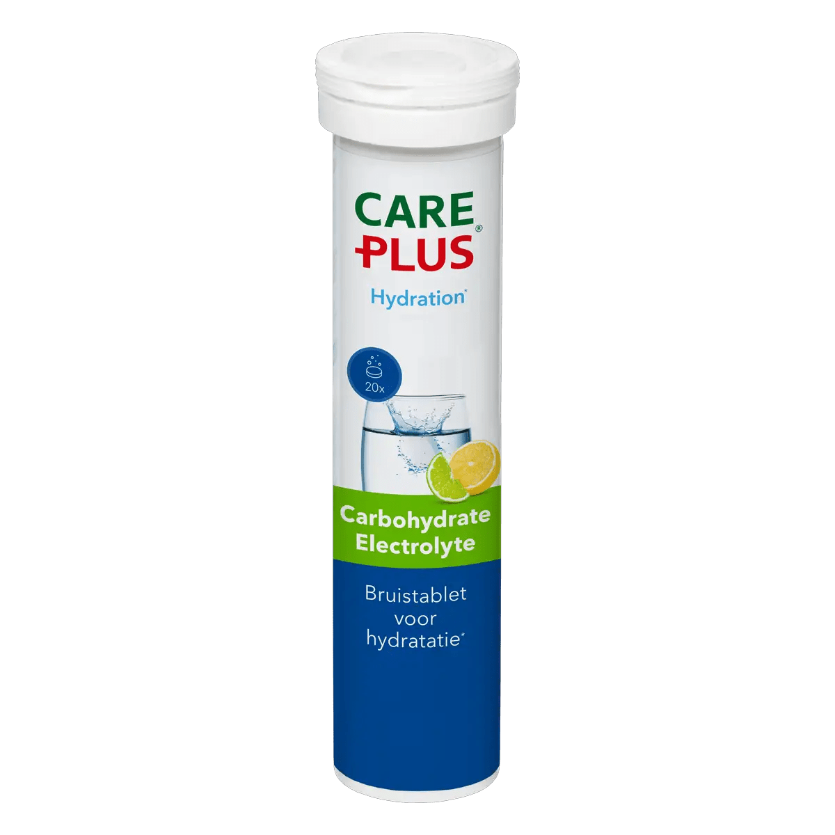 Care Plus Carbohydrate Electrolyte bruistablet citroen 20 stuks - Goedvoorbereid.nl
