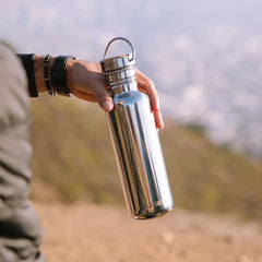 Klean Kanteen Drinkfles Reflect met bamboedop 800ml - Goedvoorbereid.nl