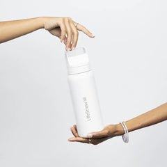 LifeStraw Go 2.0 Water Filter Fles 1L Wit RVS - Goedvoorbereid.nl