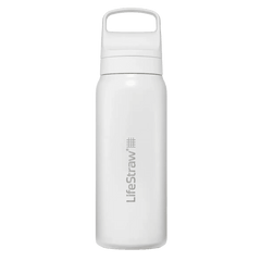 LifeStraw Go 2.0 Water Filter Fles 1L Wit RVS - Goedvoorbereid.nl