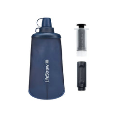 LifeStraw Peak Series Collapsible Squeeze 1L opvouwbare fles - Goedvoorbereid.nl
