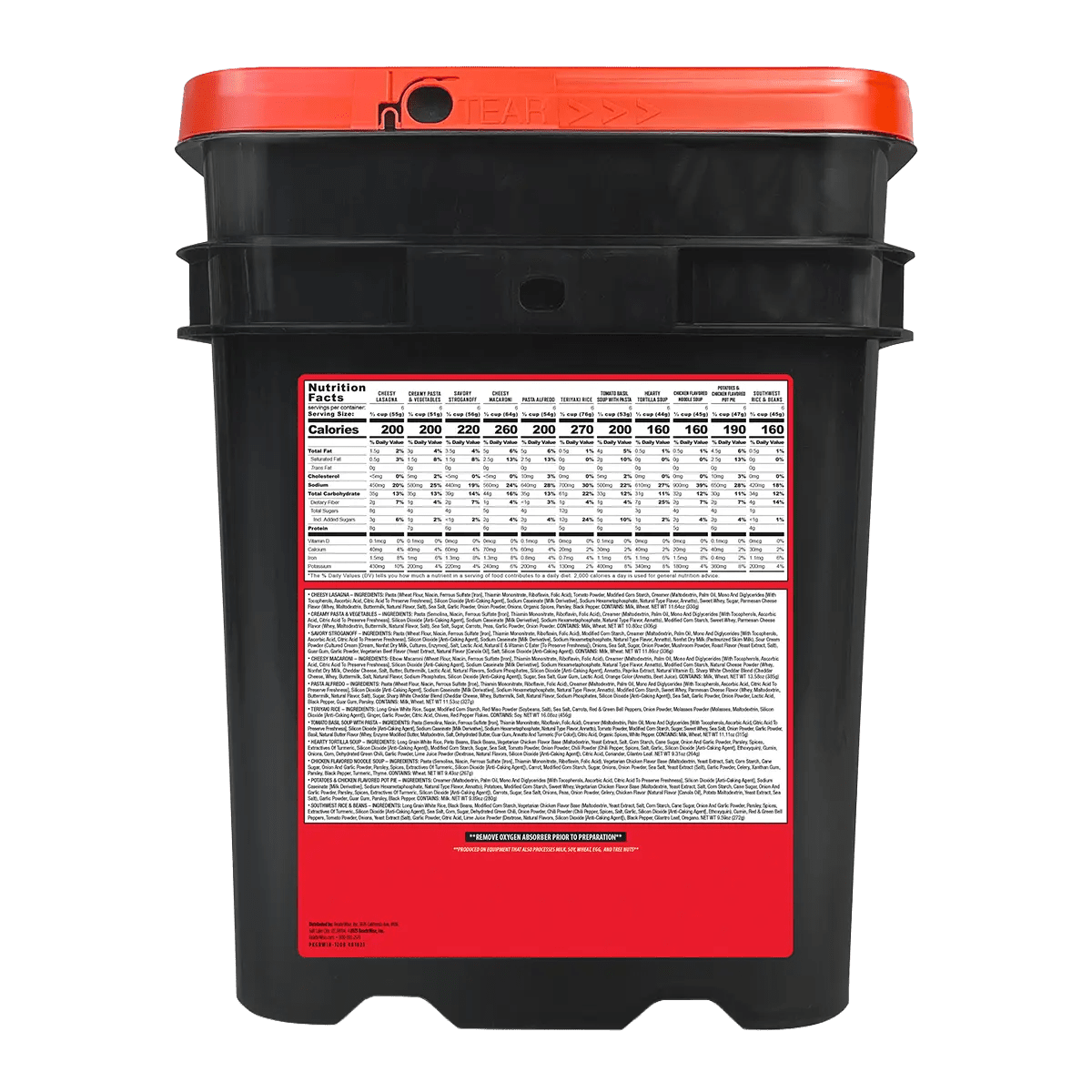 ReadyWise Noodrantsoen Hoofdmaaltijden - 120 Porties 13 dagen - Goedvoorbereid.nl