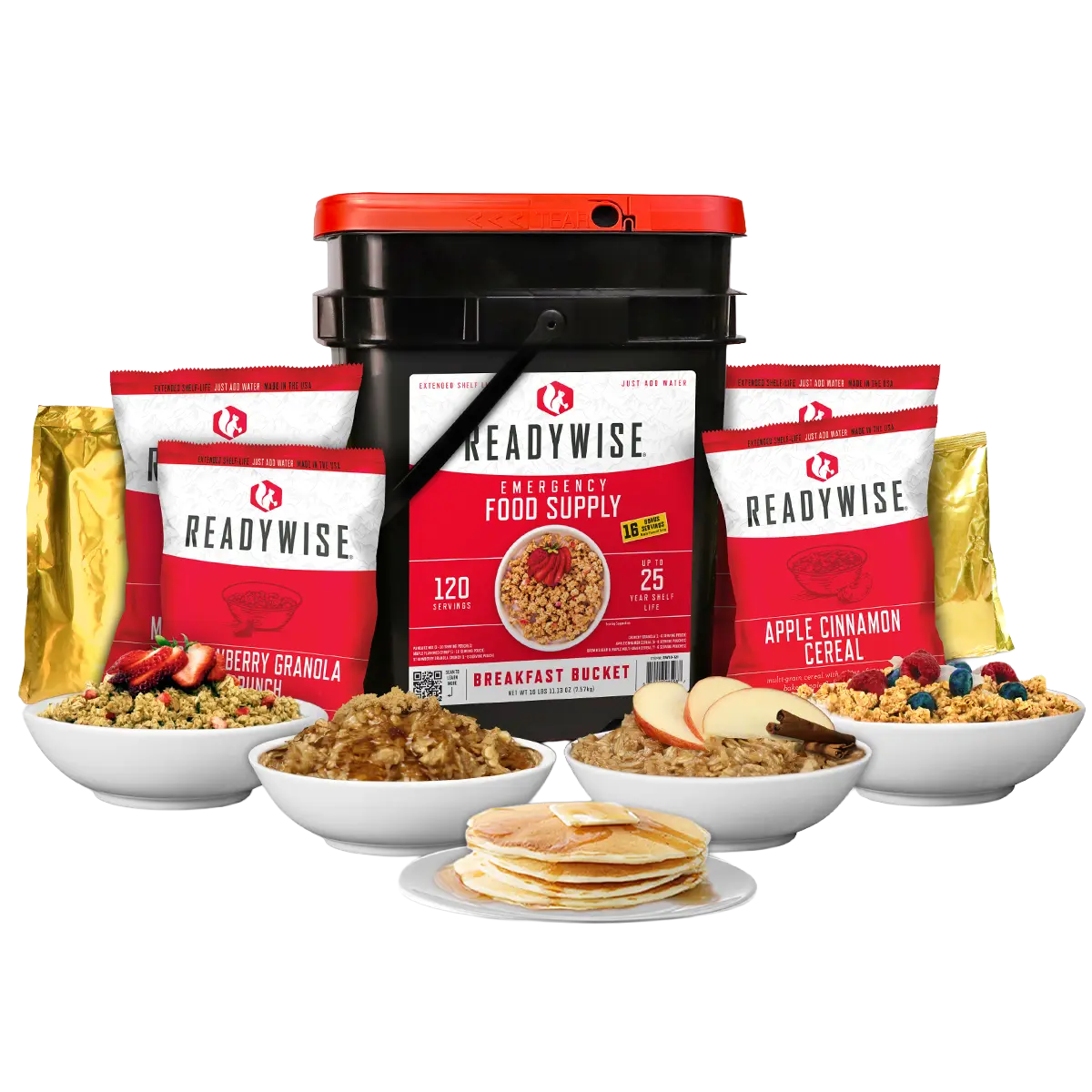 ReadyWise Variatiepakket Ontbijt - 120 Porties 13 dagen - Goedvoorbereid.nl