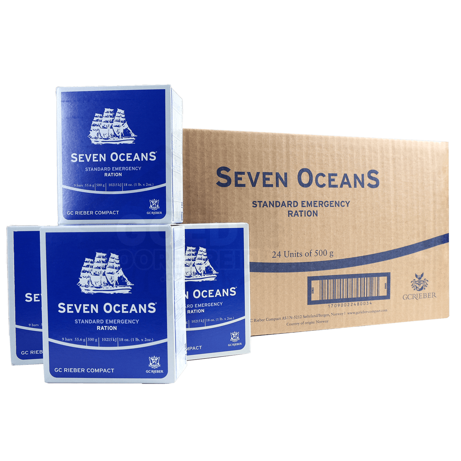 Seven Oceans Noodrantsoen Pakket 24x500g - Goedvoorbereid.nl